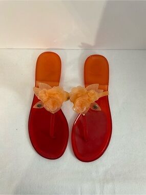 Tory Burch Blossom Jelly Thong Sandals - Size 10